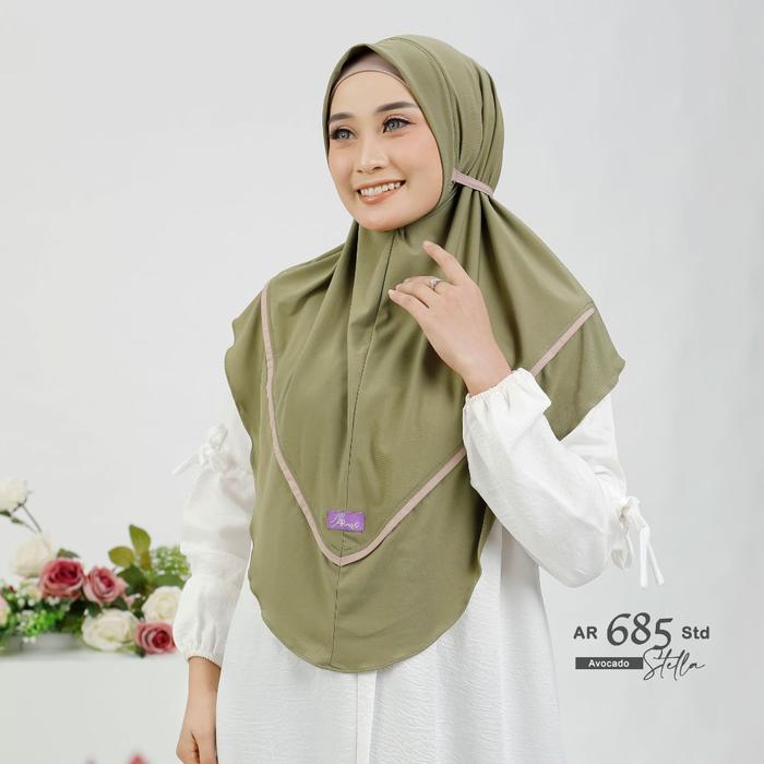 Gambar HIJAB AR RAFI KODE 685 STD - Avocado dari Auroraaqila_hijab undefined Tokopedia