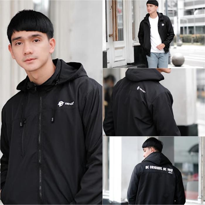 Gambar Jaket motor pria touring harian jumbo anti angin tebal berkualitas - oz hitam, XL dari Distro Arto Store undefined Tokopedia