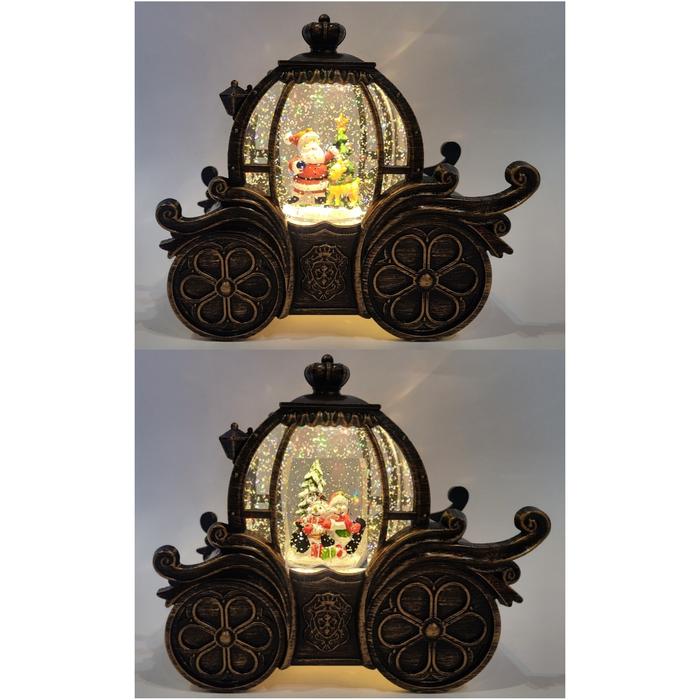 Gambar Snow Globe Lentera Kereta Cinderella Dekorasi Kado Natal Kotak Musik - RANDOM YJ-2260 dari MadisonShop undefined Tokopedia