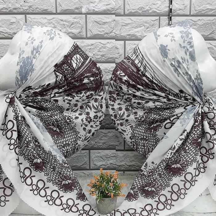 Gambar HIJAB MOTIF - Putih dari Sultan M Store undefined Tokopedia