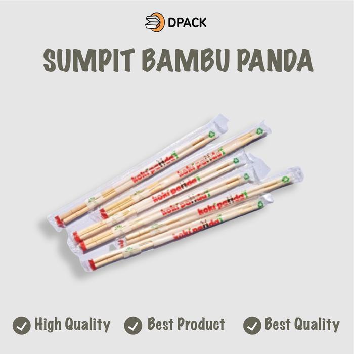 Gambar Sumpit Bambu merk Panda Isi 50 Pasang + Tusuk Gigi dari Dpackbekasi undefined Tokopedia