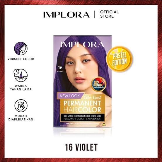 Gambar implora hair color pastel edition (Violet) - 16 Violet dari Shaqueena Cosmetics Bandung undefined Tokopedia