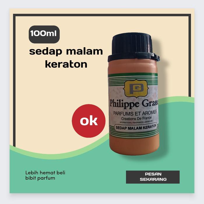 Gambar BIBIT PARFUM MURNI 100% SEDAP MALAM KERATON 100ML SEGEL PABRIK dari medishop undefined Tokopedia