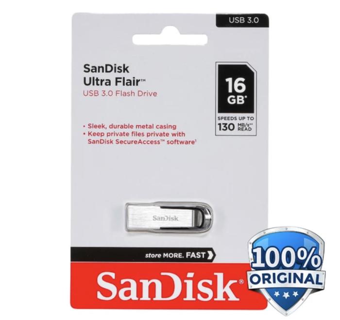 Gambar SANDISK USB Flashdisk Flashdrive 16GB/32GB/64GB/128GB Ultra Flair CZ73 - CZ73-16GB dari Bima Accessories undefined Tokopedia