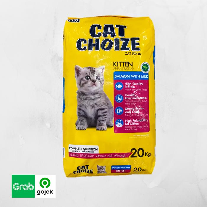 Gambar CAT CHOIZE KITTEN TUNA & SALMON 20KG makanan anak kucing cat choize - SALMON dari Grosir Petshop Bogor undefined Tokopedia
