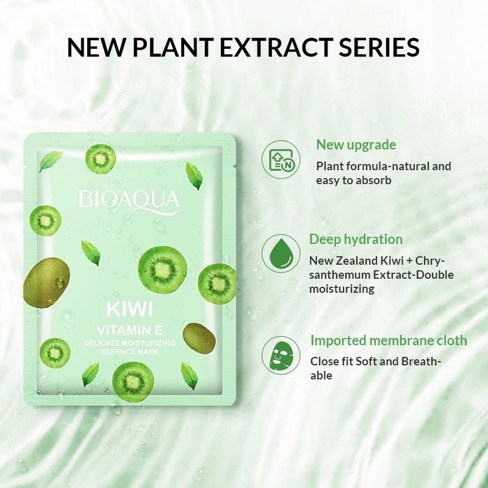 Gambar Masker Glowing Bioaqua Masker Untuk Mencerahkan Wajah Sheet Mask BPOM - Kiwi dari AZRIELMART.ID undefined Tokopedia