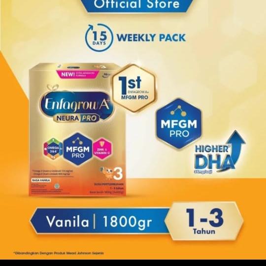 Gambar Enfagrow 3 Vanila 1800gr dari babymilkshop undefined Tokopedia
