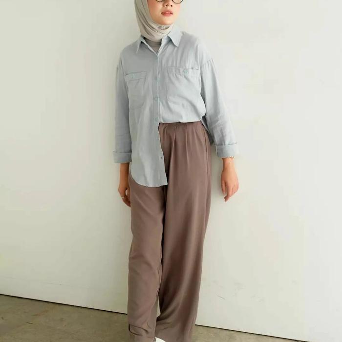 Gambar ATARI SHIRT MYRUBYLICIOUS - BLUE dari MYRUBYLICIOUS COLLECTIONS undefined Tokopedia