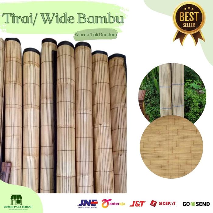 Gambar Tirai Bambu Kerai Bambu Wide Tirai Bambu 2x2 Meter dari GROSIR PADA BERKAH undefined Tokopedia