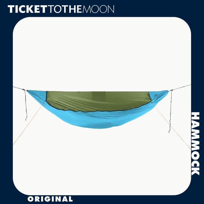 Gambar Hammock Ayunan Gantung - Ticket To The Moon ORIGINAL PRO Hammock - Aqua dari Technical Outdoor Indonesia - Lenteng Agung undefined Tokopedia