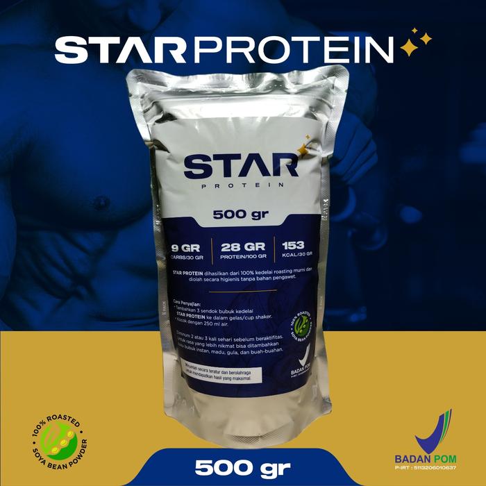 Gambar Whey Protein Star Susu Bubuk Kedelai Murni 500gram dari STAR-PROTEIN undefined Tokopedia