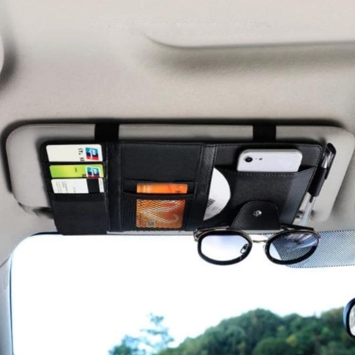 Gambar Sun Visor Car Seat Organizer Tempat Kartu Karcis Pulpen Sunvisor - Cream dari Dipol ID undefined Tokopedia