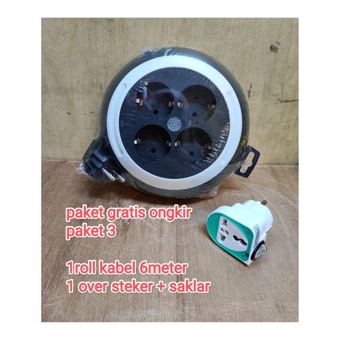 Gambar KABEL ROL LOYAL 6 METER/ terminal listrik/ extension - paket 3 dari Subur Elektrikal undefined Tokopedia