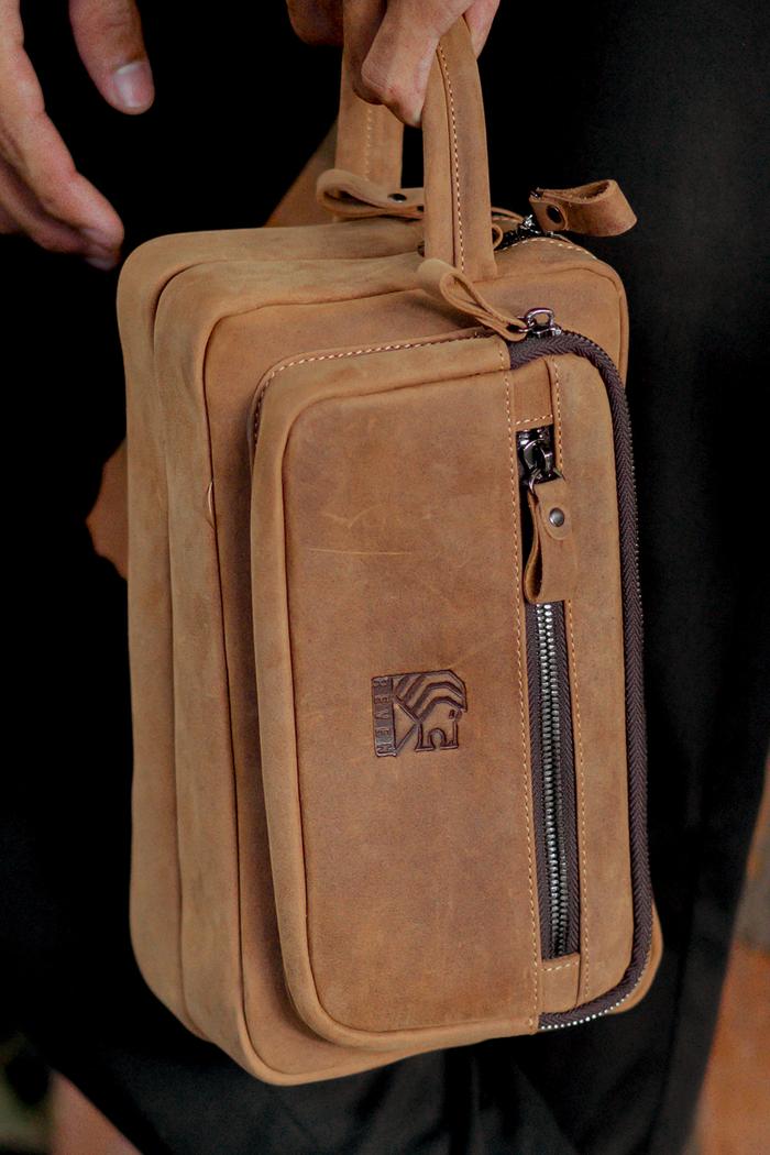 Gambar Clutch Pria Hand Bag Pria Kulit Asli Premium - Untimate Leather - TAN dari Ultimate Leather Go undefined Tokopedia