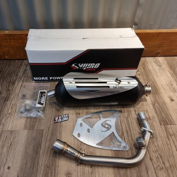 Gambar Shijiro Standar Racing Knalpot Fullsystem Vespa LX S Sprint Primavera - inlet 45 dari skuterkoloni undefined Tokopedia