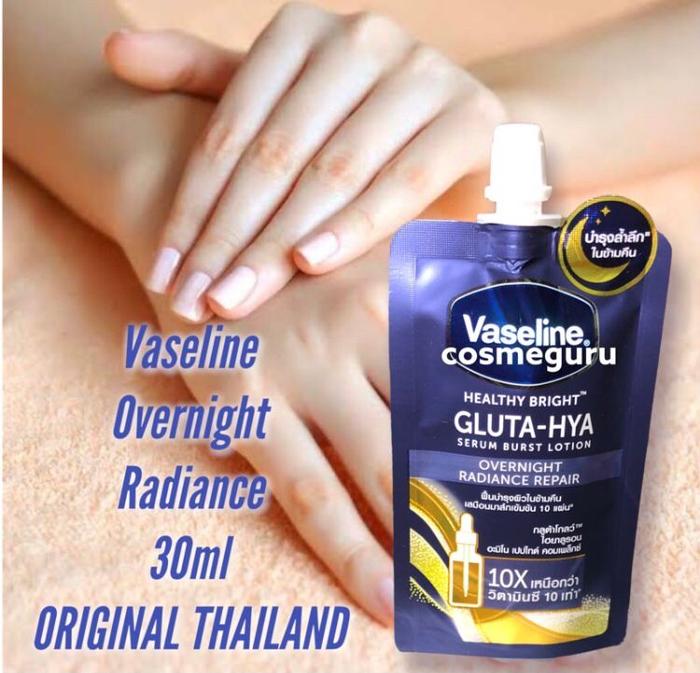 Gambar Vaseline Gluta Hya Original (sachet) 30ml - Biru dari Samouil undefined Tokopedia