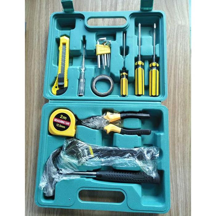 Gambar Perkakas Set Lengkap 16 pcs Tool Kit Set Box Alat Tukang Servis - 16IN1 +WRAP dari CV ALVARO CENTER undefined Tokopedia