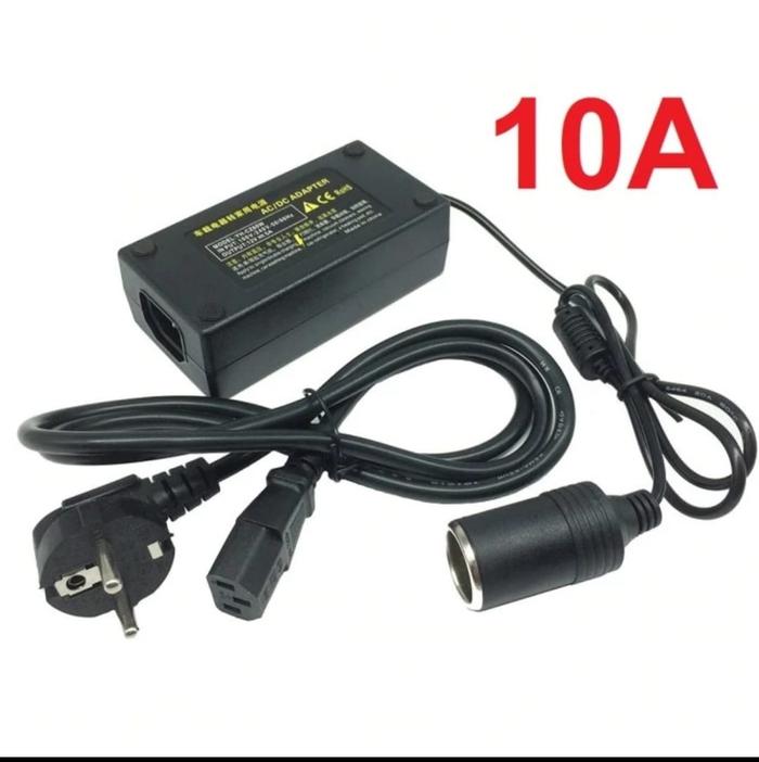 Jual Soket adaptor Converter Car Charger Switch 12V 10A Plug lighter ac