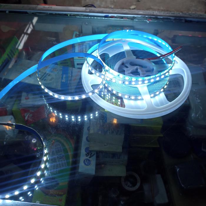 Gambar SAMSUNG lampu led strip DC 12 V ip 20 120led/M 12W/M warna putih 6500K - cool white dari cahaya terang elektroni undefined Tokopedia