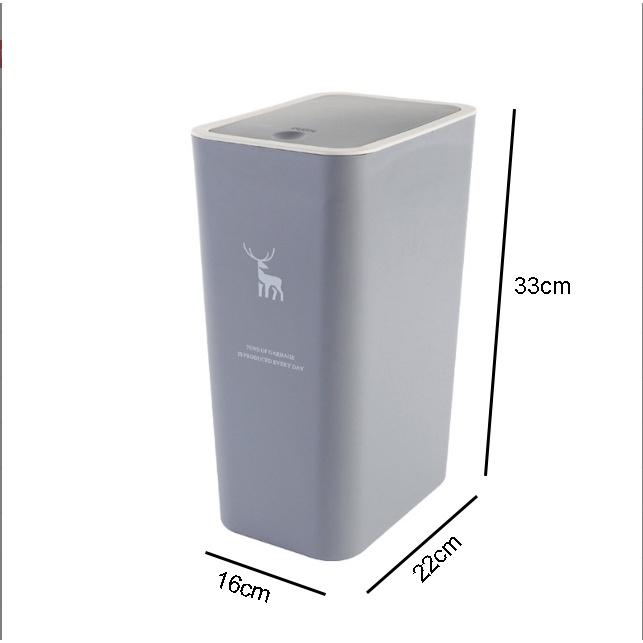 Gambar Tong Sampah Plastik Tertutup Minimalis / Tempat Sampah Otomatis - SEDANG ABU dari Pxtonofficial undefined Tokopedia