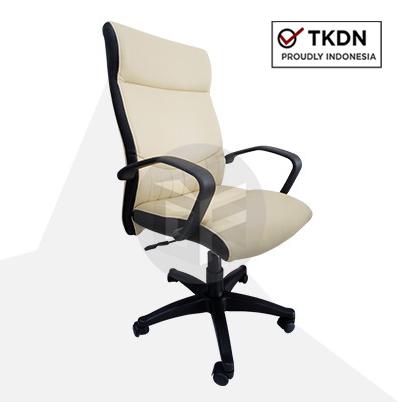 Gambar [KURIR TOKO & PICK UP DI TOKO] Kursi Kerja Direktur Murah Kursi Kantor Hidrolik Kursi Gaming Insperra Morris - Cream dari Gudang Furniture_NEW undefined Tokopedia