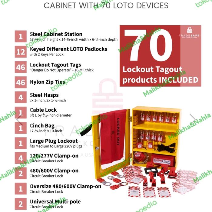Jual Lockout Tagout Station with 70 LOTO Devices Jakarta