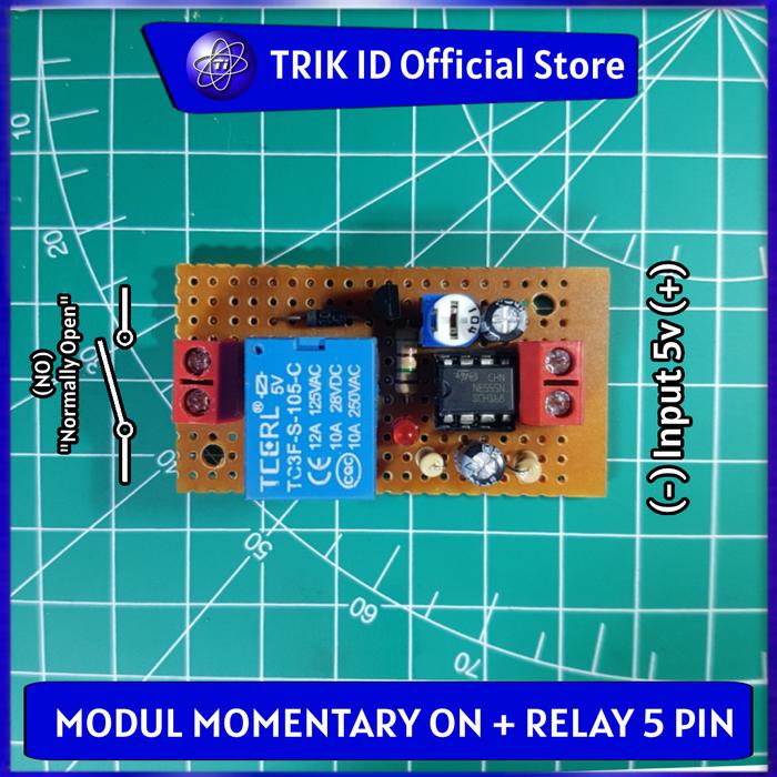Jual Modul ON OFF PC Jarak Jauh | Modul Momentary ON Relay 5 Pin ...