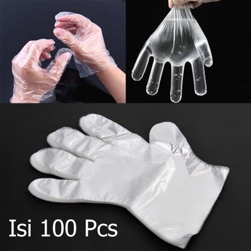 Gambar Sarung Tangan Plastik / Disposable Glove isi 100 dari Mario Kids and Hamper undefined Tokopedia