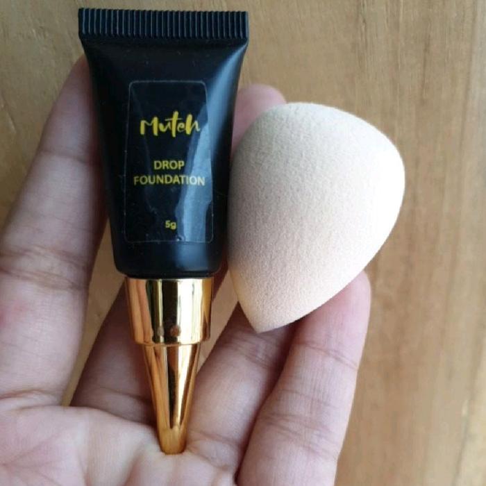 Gambar Drop Foundation Muteh Syma Beauty full coverage tahan hingga 24 jam - Full size dari Maniskanhidup.id undefined 5 Tokopedia