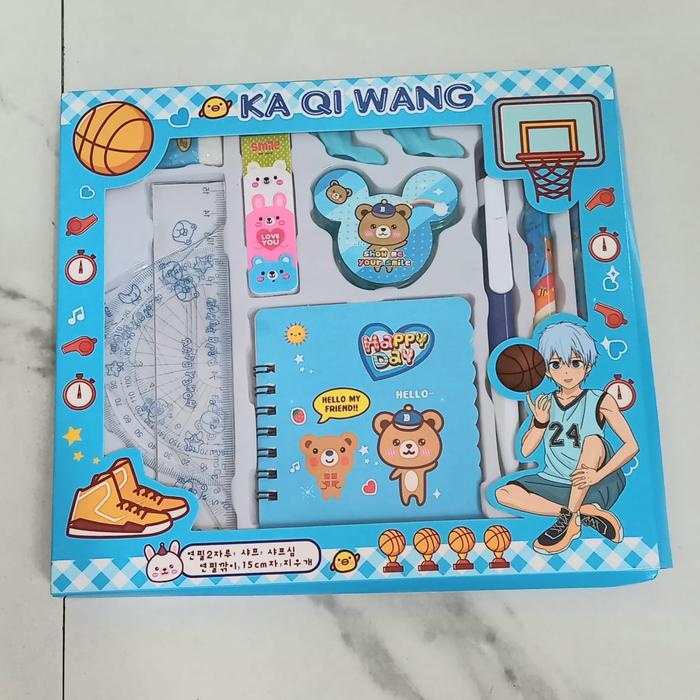 Gambar Alat Tulis Set Anak Stationary Set warna Biru dari Flint mom & baby Grosir undefined Tokopedia