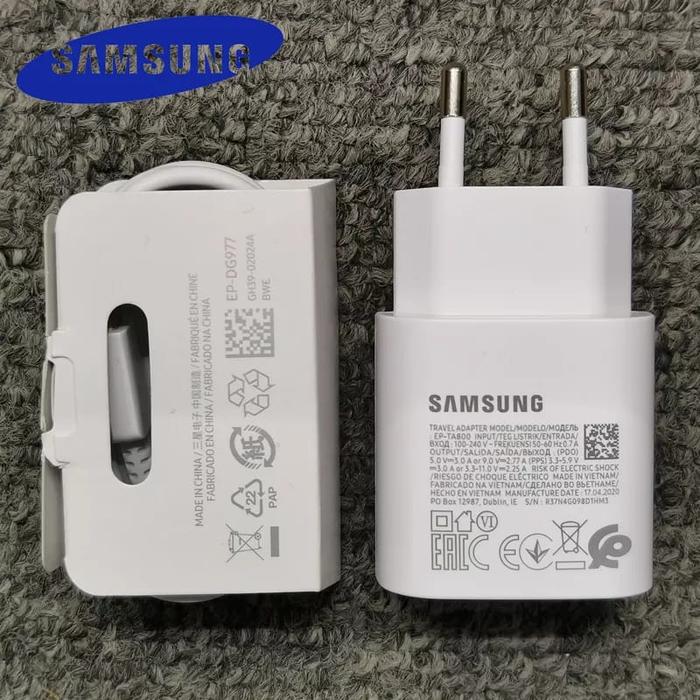 Gambar SAMSUNG A52S 5G CARGER ORIGINAL100% 25W SUPER FAST CHARGING USB TYPE C - Putih dari alyaacc-27 undefined Tokopedia