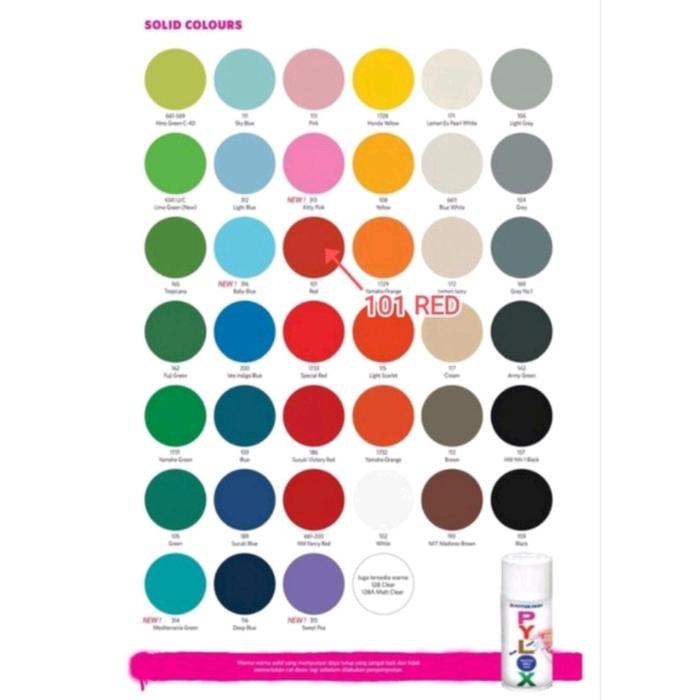 Gambar cat semprot pylox nippon paint / pilok / pilox / cat semprot acrylic - Merah dari shop una bekasi undefined Tokopedia
