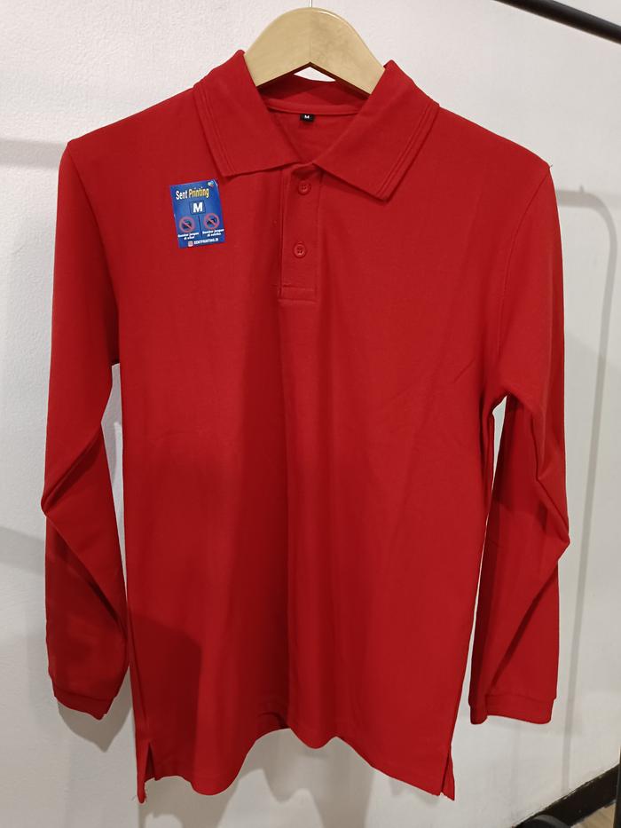 Gambar POLO SHIRT, KAOS POLO/KERAH LENGAN PANJANG, UNISEX - M dari Sent Printing undefined Tokopedia