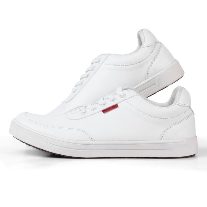 Gambar Sepatu Pria Sneakers Shyntetis Full White NS21 Footwear - Putih, 41 dari Ns.Twenty One Official undefined Tokopedia