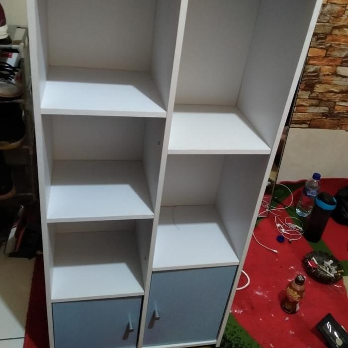 Gambar rak buku 2p lemari serbaguna - Cokelat dari Zona Meubel BDG undefined 4 Tokopedia