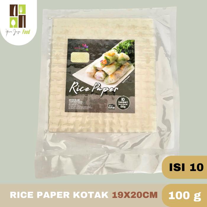 Gambar Rice Paper Kotak Kulit Transparant Lumpia Vietnam - 10 LEMBAR dari Yan Jaya Food undefined Tokopedia