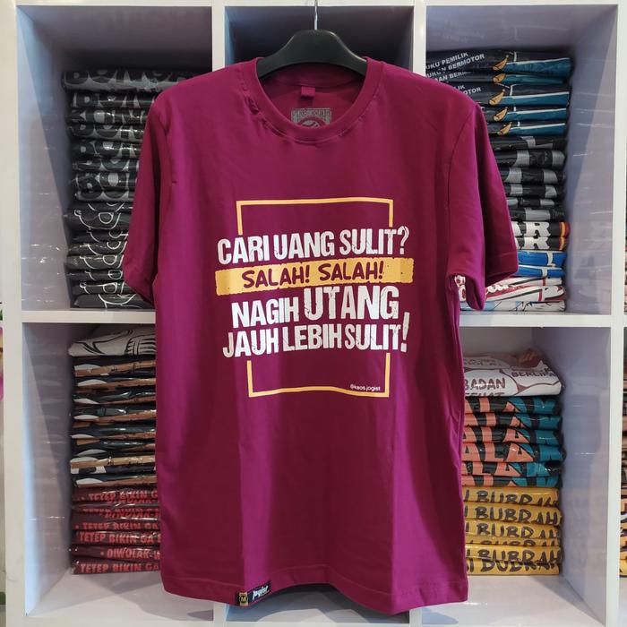 Gambar H-053 Kaos Hijrah Jogist Sulit - Magenta, XL Panjang dari Jogist undefined Tokopedia
