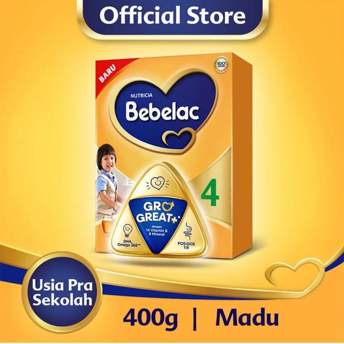 Gambar BEBELAC 4 Susu Pertumbuhan Madu Box - 400gr dari MIUI LOVER undefined Tokopedia