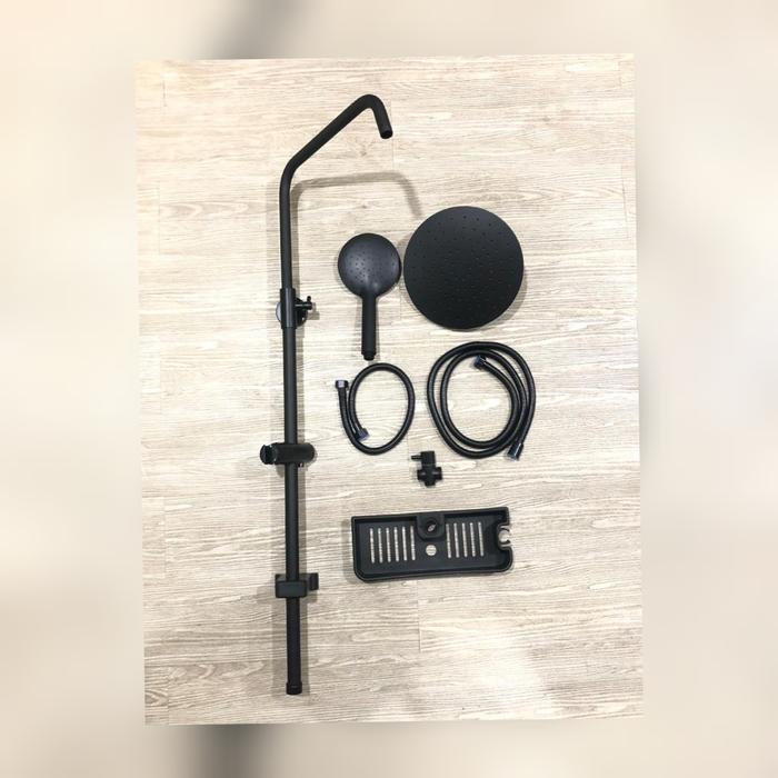 Gambar Shower Tiang Black/Hitam/Dingin/Shower Set/Shower Column - tiang shwr set dari usahajaya828 undefined Tokopedia