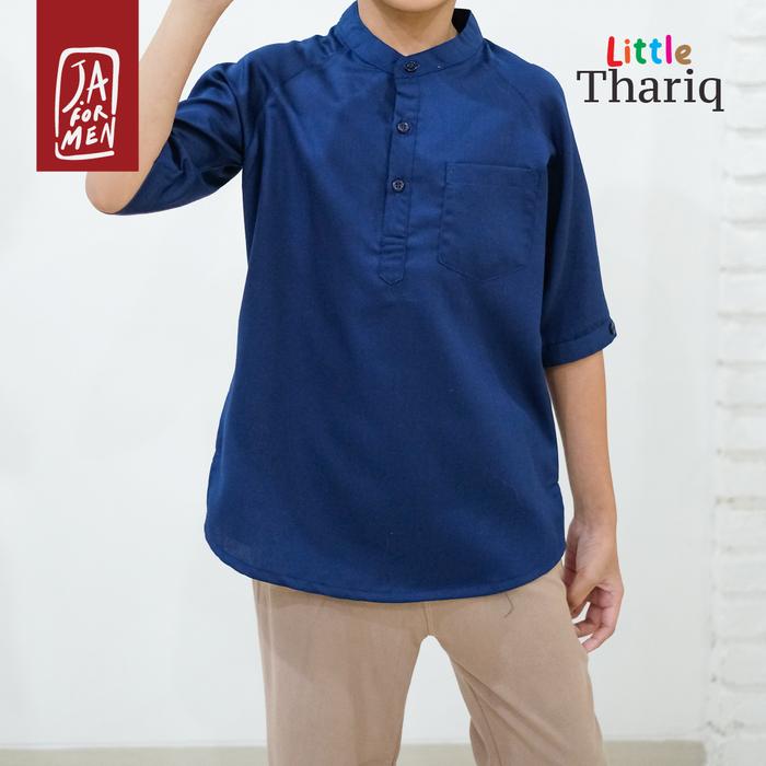 Gambar Baju Koko Anak Little Thariq JA for Men Katun Toyobo Jilbabafra - Dongker, L dari Nabang Muslim Shop undefined Tokopedia