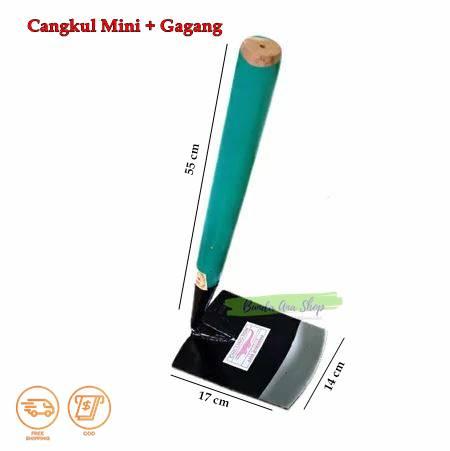 Jual Cangkul Kecil gagang kayu lapis plastik Pacul mini berkebun Kored ...