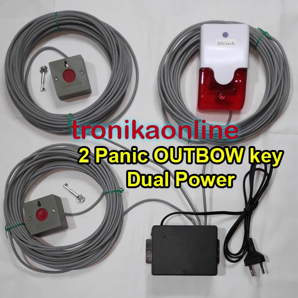 Gambar 2 Panic Button Alarm Set tombol panik darurat emergency rumah sakit - OUTBOW key, DUAL POWER dari tronikaonline undefined Tokopedia