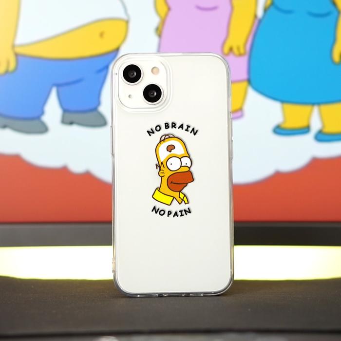 Gambar Homer No Brain Phone Case by Qucus.id, Avail for iPhone - Cantum di Note, Hitam dari Qucus Case undefined Tokopedia