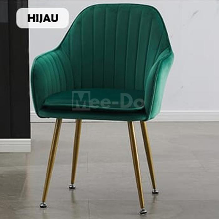 Gambar Kursi Makan Cafe Mee Do Minimalis Armchair Modern Scandinavian - Folta - Hijau dari Mee Do undefined Tokopedia