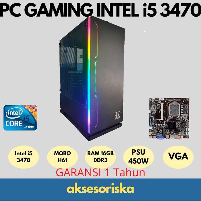 Jual PC Rakitan Komputer Gaming Desain Video Editing Intel Core