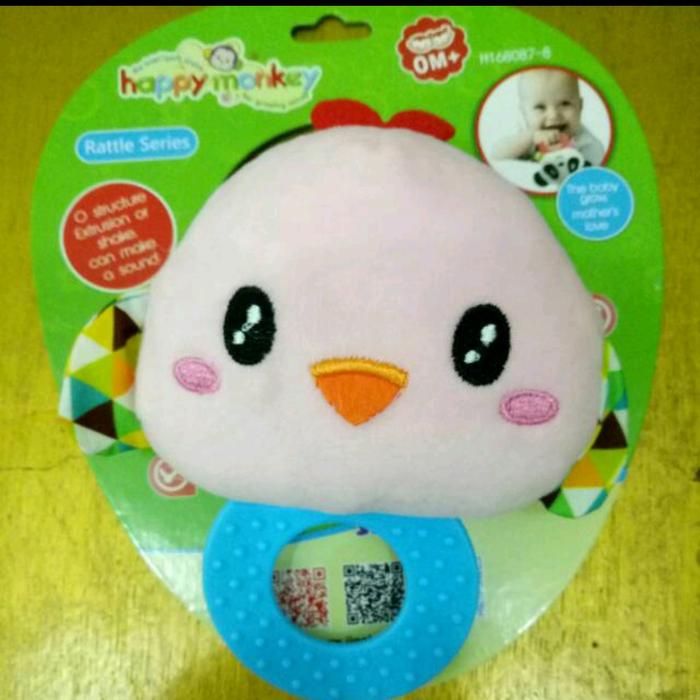 Gambar Mainan Bayi Kerinci rattle teether gigitan bayi Happy Monkey - chick dari Abbakidshop undefined Tokopedia