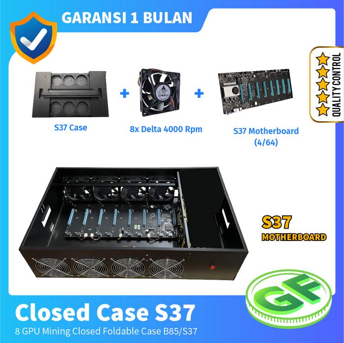 Gambar Closed Case S37 Foldable Casing S37/B85 Mining Rig 8 GPU ATX - Case + S37 dari GF Retail Store undefined Tokopedia