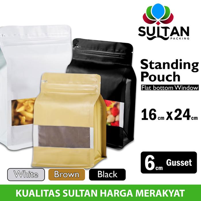 Gambar Standing Pouch VARIANT FLAT BOTTOM Plastik Klip Makanan DELKOCHOICE - FBColourWin16 dari Sultan Packing undefined Tokopedia