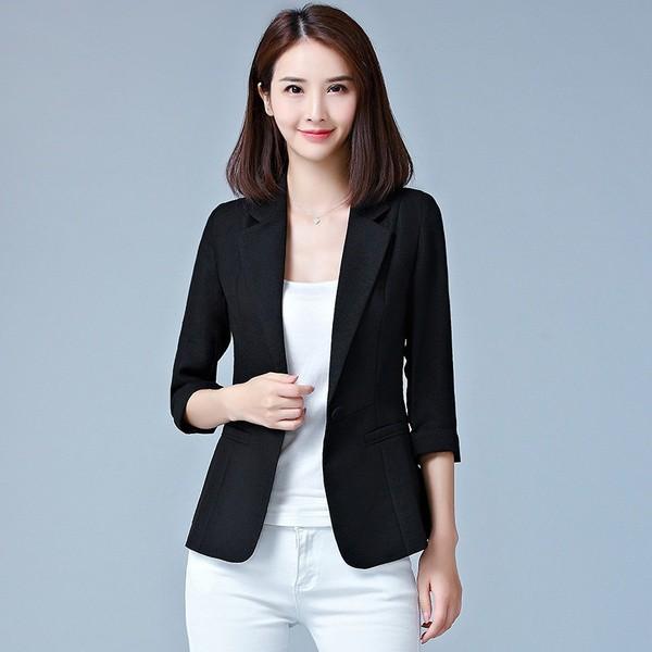 Gambar jas blazer wanita,jas wanita,blazer wanita,jas blazer wanita terbaru, - Hitam, L dari blazer cewek undefined Tokopedia