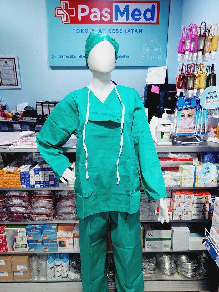 Gambar Baju OKA, Baju OKA / Baju Perawat, Pria Wanita Lengan Panjang - Navy, S dari Pasmedika Alkes undefined 5 Tokopedia